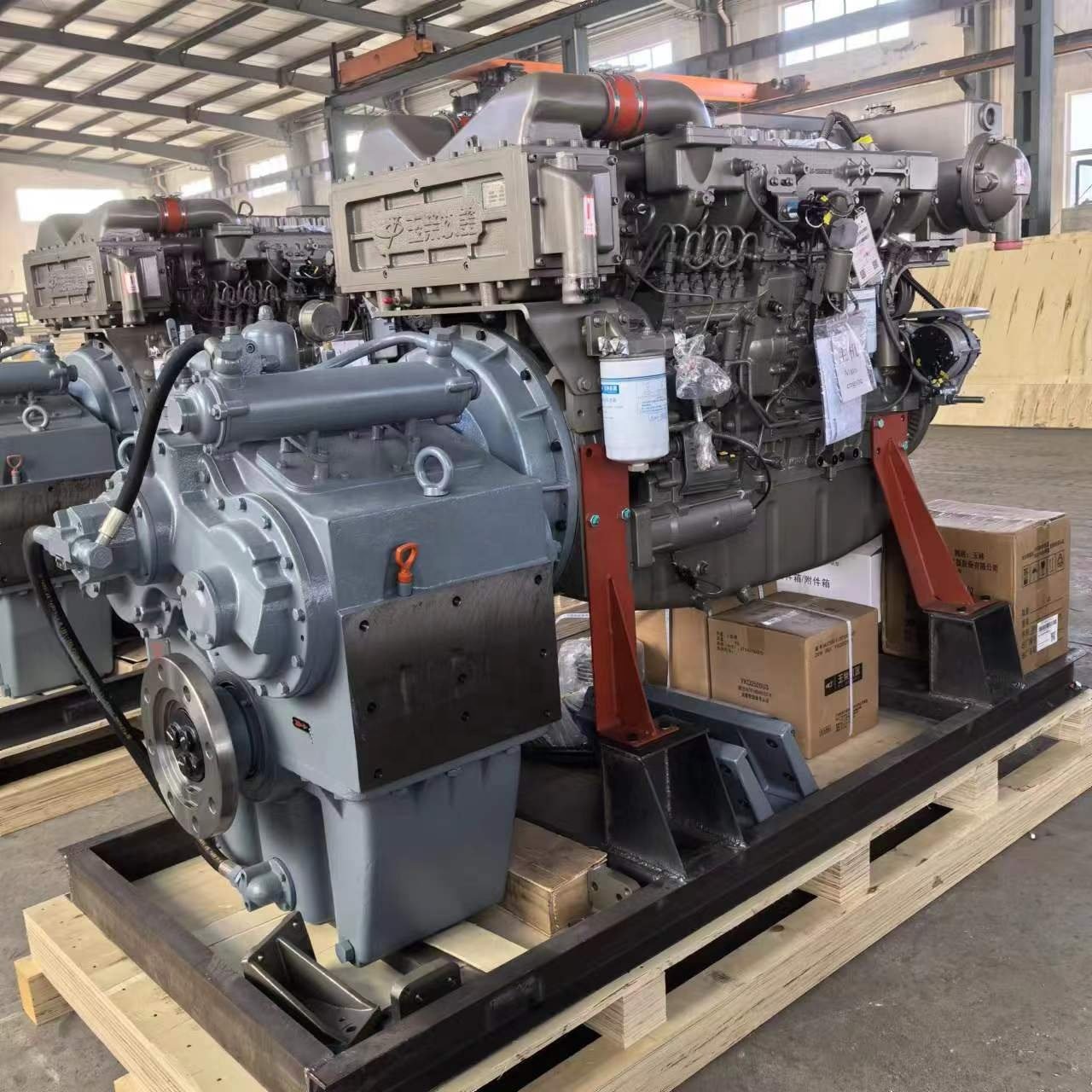 Instock Yuchai 540hp Marine Engine with Mechanical Pump for Yacht Fishing Boat Tug Boat